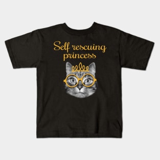 Self rescuing princess Kids T-Shirt